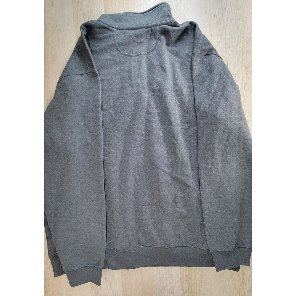 Carhartt Sweatshirt Mens 2XL Loose Midweight 1/4 Zip Mock-Neck Gray Google NWT - Picture 8 of 12
